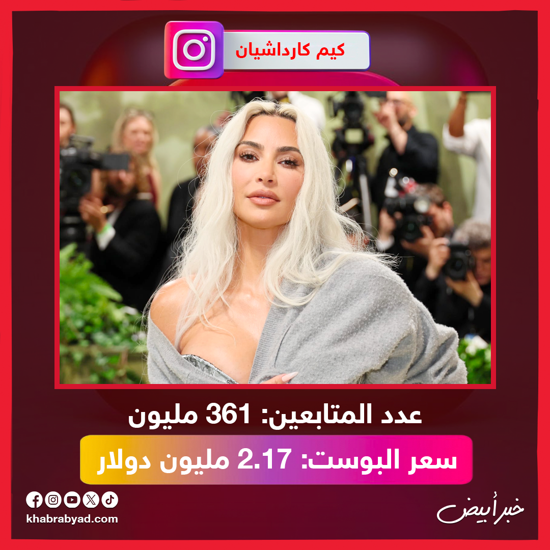 أغلى 10 نجوم على instagram في 2025