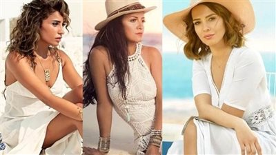 شعار النجمات هذا الصيف.. «يا حلاوة الأبيض ع البحر» 