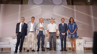 بالصور: كواليس المؤتمر الصحفى لمهرجان الجونة السينمائى 