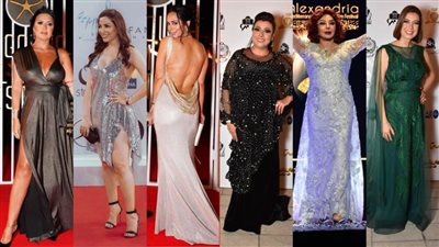فساتين النجمات بين الجونة والإسكندرية .. مين يكسب؟ 