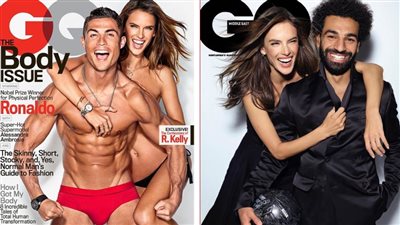 الفرق بين صلاح وكريستيانو علي غلاف مجلة GQ 