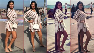 رانيا يوسف .. ويك إند فى برشلونة وموقف محرج فى المطار 