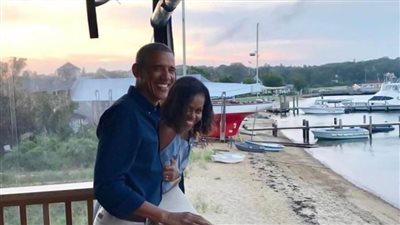 رسالة ميشيل أوباما لزوجها فى عيد زواجهما 