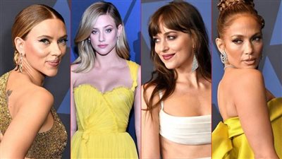 سكارليت وجنيفر وداكوتا وليلي .. الرباعي الأجمل في حفل «Governors Awards»