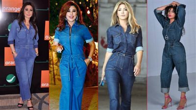 الـ Denim Jumpsuit .. أحلام تقلد إليسا ونوال ونجوي كرم