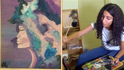 للبيع .. ثمن أخر لوحة رسمتها لي لي أحمد حلمي