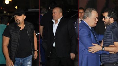 بالصور .. كل النجوم في عزاء هيثم زكي