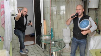 صور قديمة .. العسيلى : أجمل أغنياتي طلعت في «الحمام»