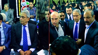 بالصور .. عمرو موسى في عزاء شعبان عبدالرحيم