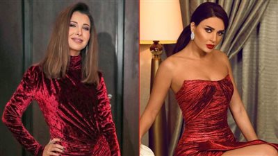 أجواء الكريسماس ورأس السنة تسيطر .. نانسي وسيرين بالأحمر