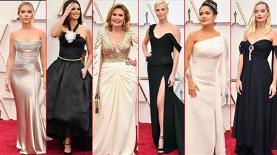يسرا تخطف الأنظار بأجمل فستان علي السجادة الحمراء بالأوسكار وسط نجمات العالم