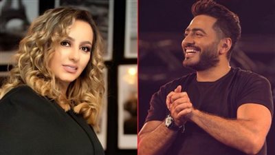 تامر حسني يلتقي بالمغربية زينة الداودية في حفل غنائي بـ لندن