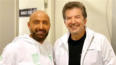 بالفيديو .. أول مرة : السقا ووليد توفيق فى «قعدة طرب» على شرف «إغلب السقا»