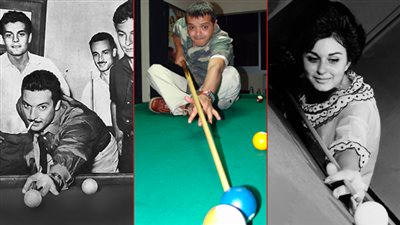 بالصور : قصة سعاد حسني ورشدي أباظة ومحمد هنيدي مع البلياردو