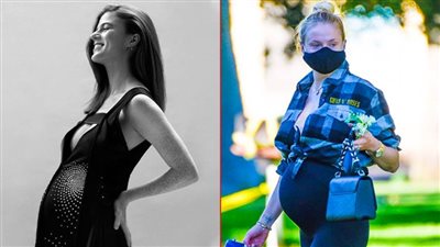 بعد روز ليزلي زوجة جون سنو .. صوفي ترنر نجمة GOT تكشف عن صور جديدة لحملها قبل ولادتها