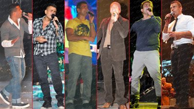 بالصور : عمرو دياب علي المسرح .. الموضة حسب المكان والزمان