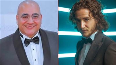 بيومي فؤاد والد أحمد مالك في فيلم «قمر 14» مع خالد النبوي
