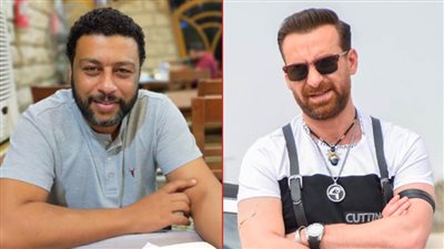 محمد جمعة خريج كلية زراعة ونضال الشافعي خريج فنون مسرحية في فيلم الورشة