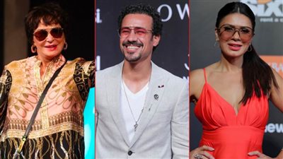 نجلاء بدر وأحمد داوود ولبلبة .. نجوم النظارة السوداء على ريد كاربت مهرجان الجونة