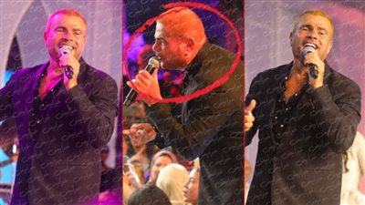 شاهد في 10 صور نيولوك عمرو دياب بالشعر الأشقر