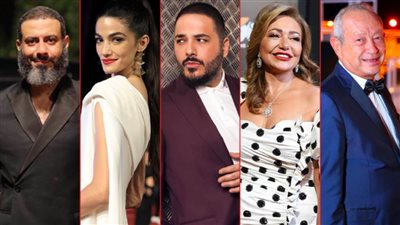 ساويرس وليلى علوي وفراج وتارا عماد ضيوف شرف كليب أغنية رامي عياش عن المهرجان