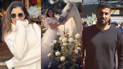 مي عمر لمتابعيها علي انستجرام : حصان عربي اسمه غنيم كان أغلي هدية من محمد سامي