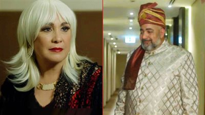 بيومي فؤاد يظهر بـ لوك هندي وشيرين بشعر أبيض في فيلم الشنطة