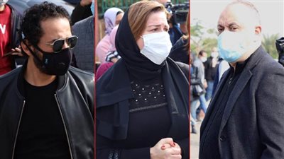 بالصور .. النجوم يودعون فارس الكلمة وحيد حامد إلى مثواه الأخير