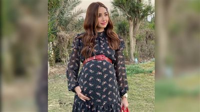 هنا الزاهد حامل في كواليس مسلسل حلوة الدنيا سكر على إنستجرام