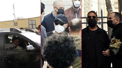 بالصور .. عائلة أحمد السقا تشيع جثمان محمد الصغير بحضور كرارة وعرفة