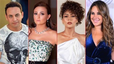 بشرى وشيري عادل وندى موسى بطلات 3 حودايت من مسلسل فارس بلا جواز مع مصطفى قمر