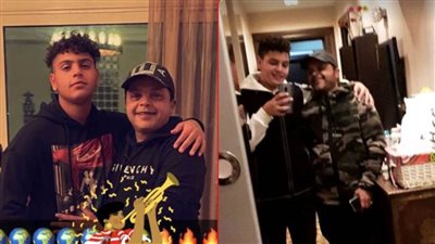 محمد هنيدي في أول ظهور له مع ابنه على إنستجرام : أنا وبابايا أحمد هنيدي