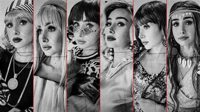 بالشعر الأسود والأشقر والنظارة السوداء .. هنا الزاهد بأكثر من لوك في حلوة الدنيا سكر