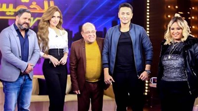 حمادة هلال وإدوارد وويزو وحسن عبدالفتاح في سهرة ليلة الخميس مع ياسمين عز