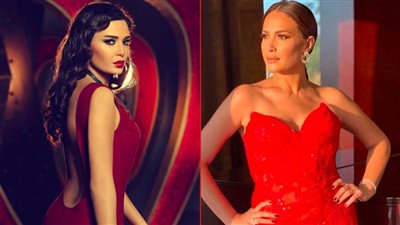 هند صبري وسيرين عبدالنور بالأحمر في عيد الحب على إنستجرام