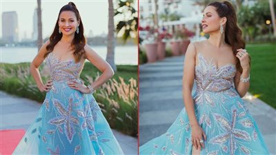 إطلالة ريا أبي راشد تخطف الأنظار قبل تغطيتها لـ حفل توزيع جوائز الـ GOLDEN GLOBES