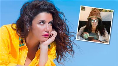 غادة عادل تنشر صورة من داخل الحجر المنزلي وتعلق : خامس أيام العزل