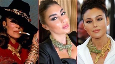 عقد ياسمين صبري الأغلى فى العالم .. 120 قيراط من المجوهرات الثمينة وصُنع من أجل ماريا فيلكس وارتدته مونيكا بيلوتشي