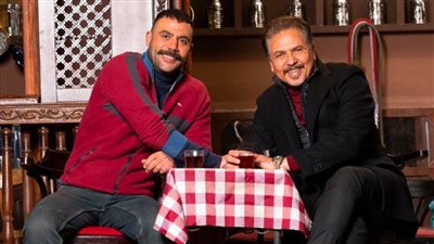 محمد إمام يروج لمسلسل النمر بصورة مع محمد رياض على إنستجرام : سعيد إني بشتغل معاك