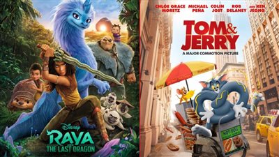 فيلم الأنيميشن Raya and the Last Dragon يزيح توم وجيرى ويتصدر إيرادات السينما في أمريكا الشمالية