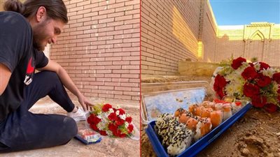 نجل الراحلة نادية العراقية يحيى ذكرى ميلادها بالورود والسوشى