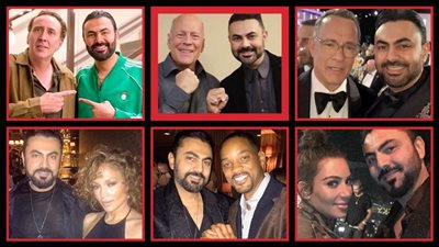 محمد كريم .. قصة ممثل لم يحقق العالمية إلا في خياله وفي صوره مع نجوم هوليوود