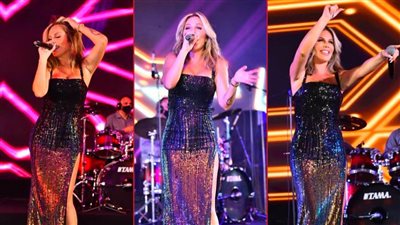 بالصور .. نيكول سابا تتألق في حفل كامل العدد بالقاهرة الجديدة