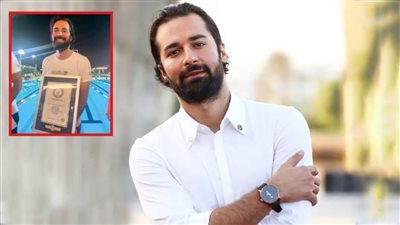 أحمد حاتم يدخل موسوعة جينيس للأرقام القياسية بإنجاز غير مسبوق في السباحة