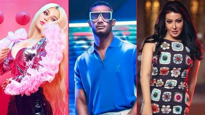 محمد رمضان وهيفاء وهبي وسمية الخشاب يتصدرون تريندات اليوتيوب بأغانيهم الجديدة