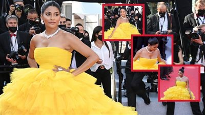 فرحانة فرحانة بنفسها .. قصة أهم فستان علي الريد كاربت في مهرجان كان السينمائي