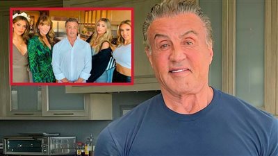 سيلفستر ستالون يحتفل بعيد ميلاده الـ 75 مع زوجته وبناته الثلاثة