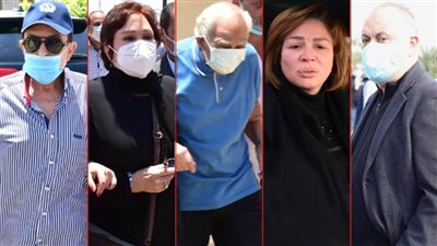 أصحاب الواجب .. رشوان توفيق وسمير صبري وإلهام شاهين وأشرف زكي ولبلبة نجوم لم يفوتهم عزاء