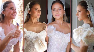 العروسة نيللي كريم .. الألبوم الكامل لعقد قران sugar الدراما على بطل الإسكواش