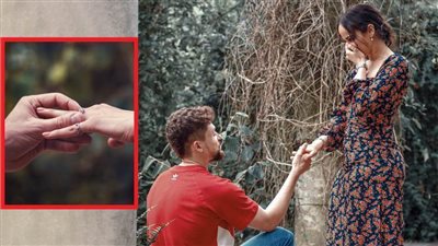 أول صورة من خطوبة نور عمرو دياب علي المصور الإنجليزي كيران وودوارد